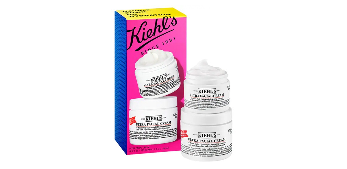 Kiehl's Since 1851 Double Down On Hydration with Ultra Facial Cream Moisturizer Kiehl's Since 1851 Double Down On Hydration with Ultra Facial Cream Moisturizer