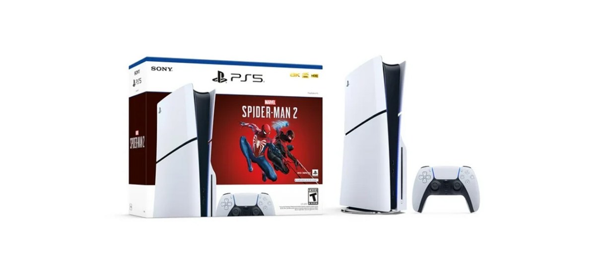 PlayStation 5 Disc Console Slim - Marvel's Spider-Man 2 Bundle