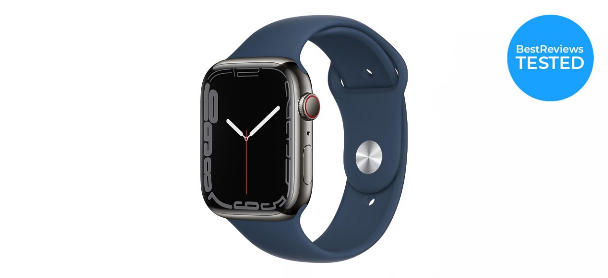 Best Apple Watch series 7 (GPS + Cellular 45mm) Graphite Stainless Steel Case with Abyss Blue Sport Band Best Apple Watch series 7 (GPS + Cellular 45mm) Graphite Stainless Steel Case with Abyss Blue Sport Band