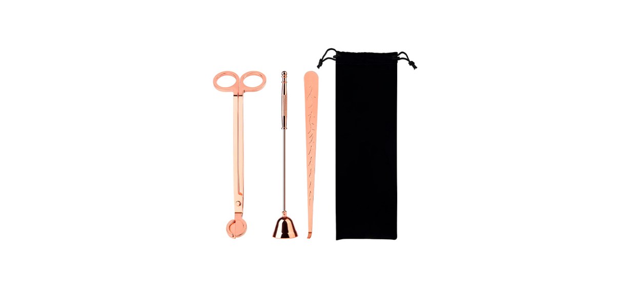 Best Erduoduo Rose Gold Candle Accessory Set Best Erduoduo Rose Gold Candle Accessory Set