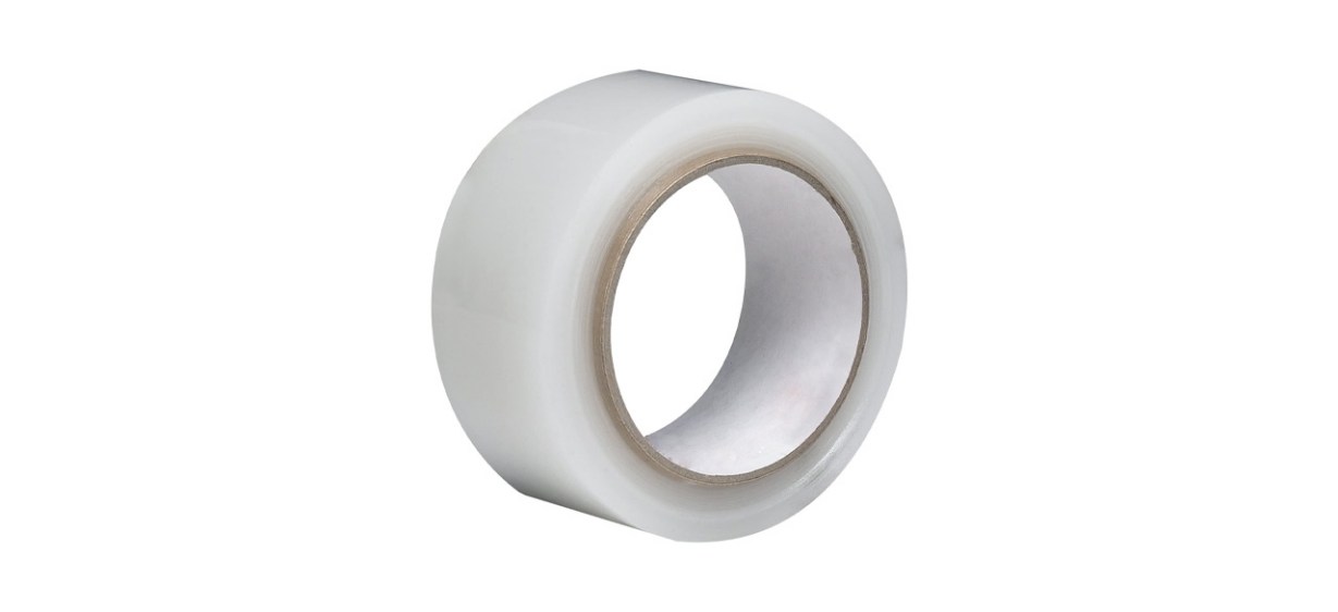 A large roll of clear tape