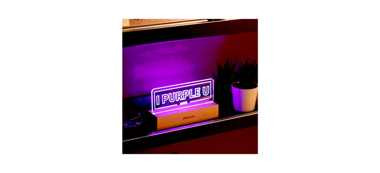 Best Memelight BTS “I Purple You” Night Light Best Memelight BTS “I Purple You” Night Light