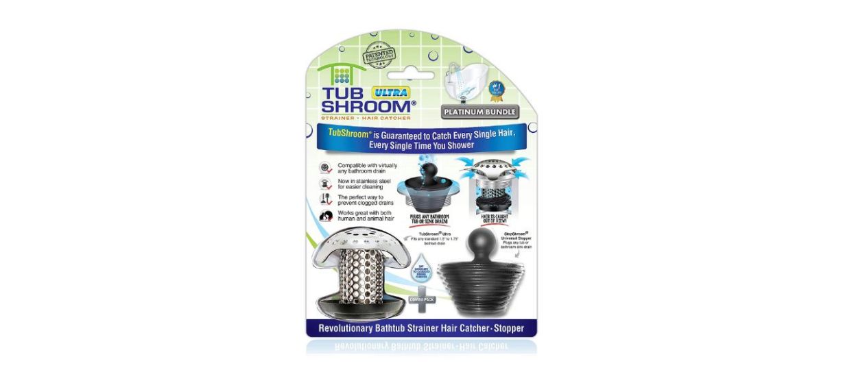 TubShroom Ultra Revolutionary Bath Tub Drain Protector TubShroom Ultra Revolutionary Bath Tub Drain Protector