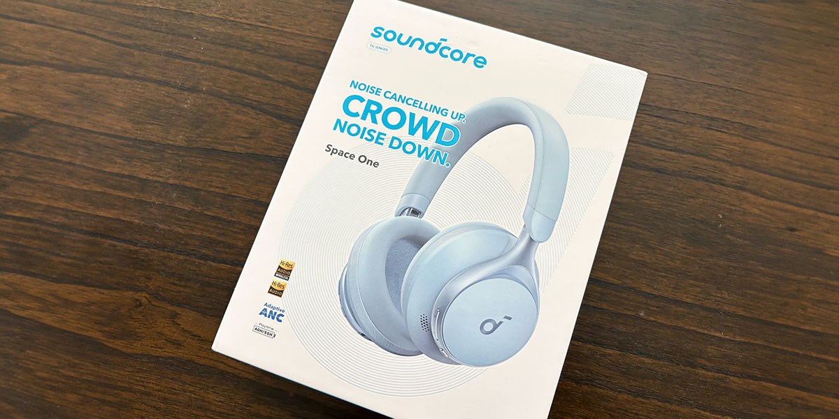 Soundcore Space One Headphones product box Soundcore Space One Headphones product box