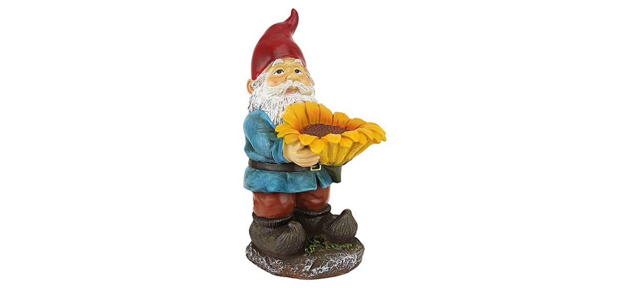 Design Toscano Sunflower Sammy Garden Gnome
