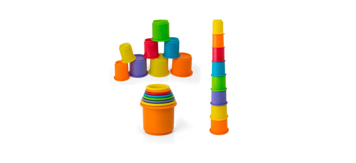 Kidsthrill Rainbow Stacking and Nesting Cups Kidsthrill Rainbow Stacking and Nesting Cups