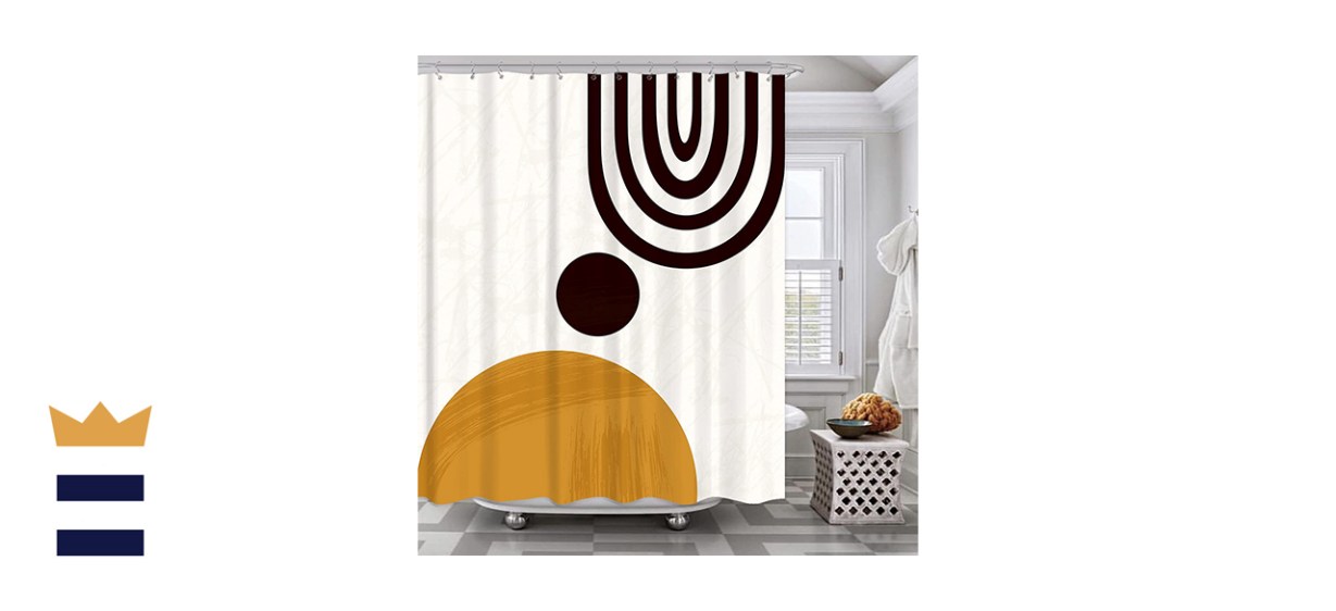 KOMLLEX Modern Abstract Mid Century Shower Curtain