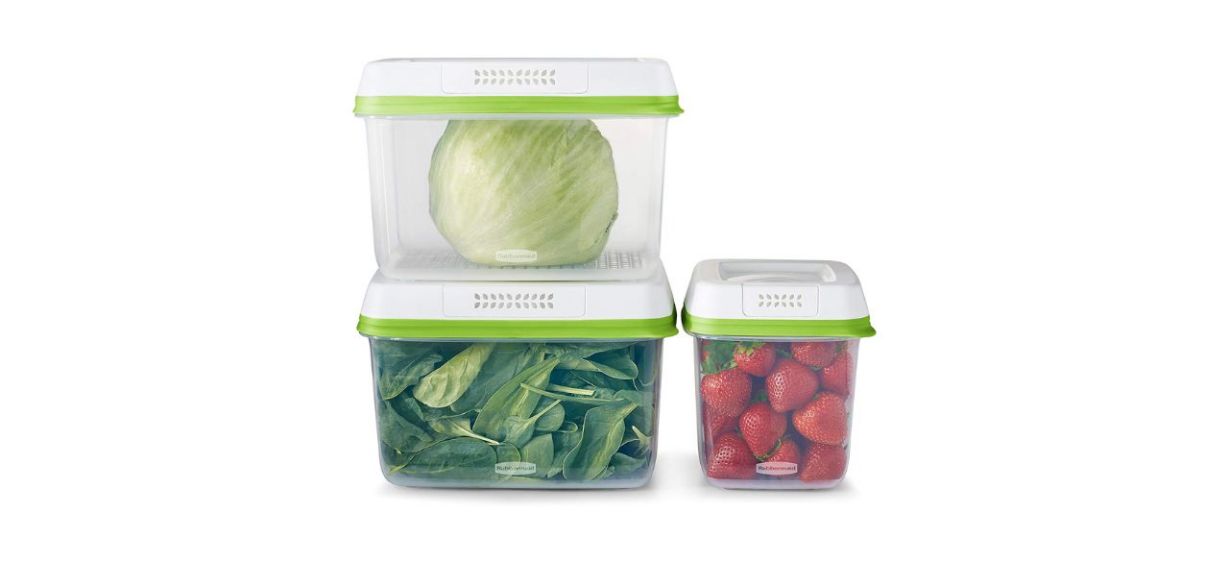 Rubbermaid Six-piece Produce Saver Containers