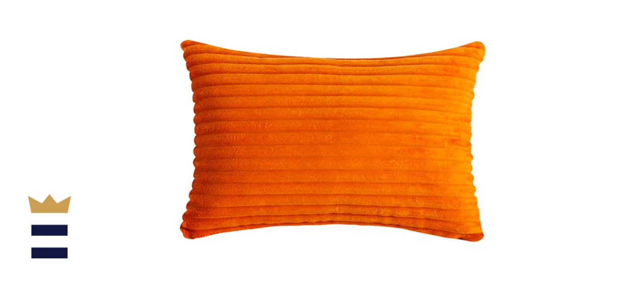 TangDepot Striped Corduroy Lumbar Pillow Covers