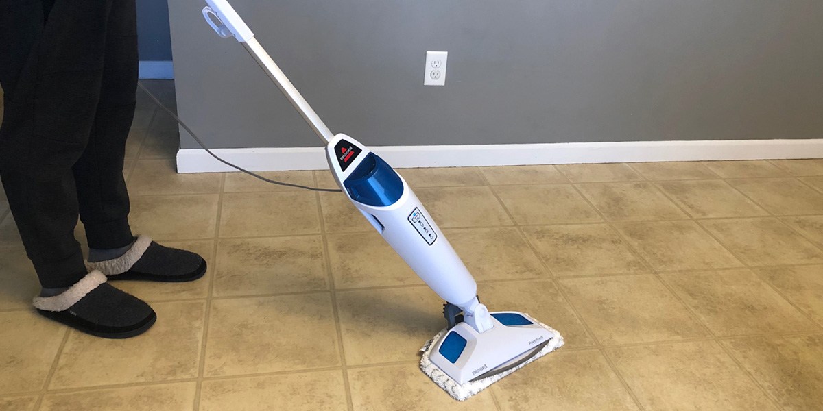 PowerFresh Steam Mop cleaning hard floor