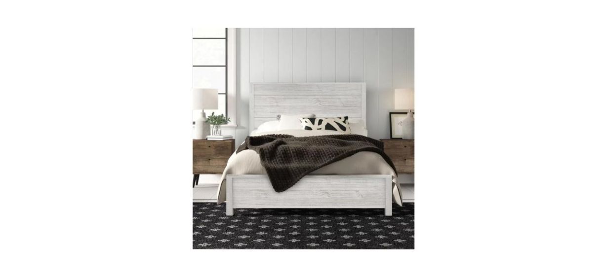 Grain Wood Furniture Montauk Solid Wood Panel Bed