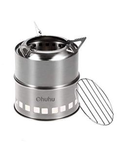 Ohuhu Stainless-Steel Wood Fuel Backpacking Stove