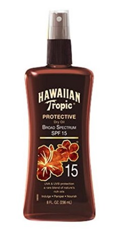 Hawaiian Tropic Sunscreen Protective Dry Oil Spray