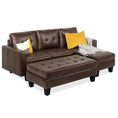 Best Choice Products Leather Sectional Sofa