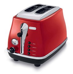 DeLonghi Icona 2-Slice Red Toaster