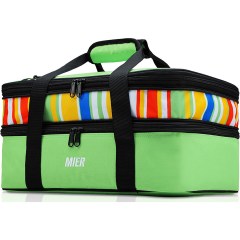MIER Insulated Double Casserole Carrier