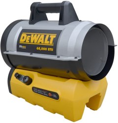 DeWalt Cordless Forced Air Propane Heater