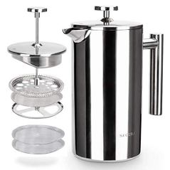 Secura 34-Ounce Stainless Steel French Press Coffee Maker