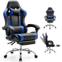 Dumos Ergonomic Gaming Chair with Footrest