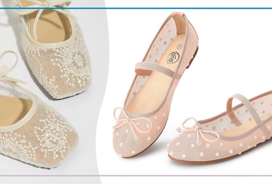 Embellished ballet flats are a comfy summer trend
