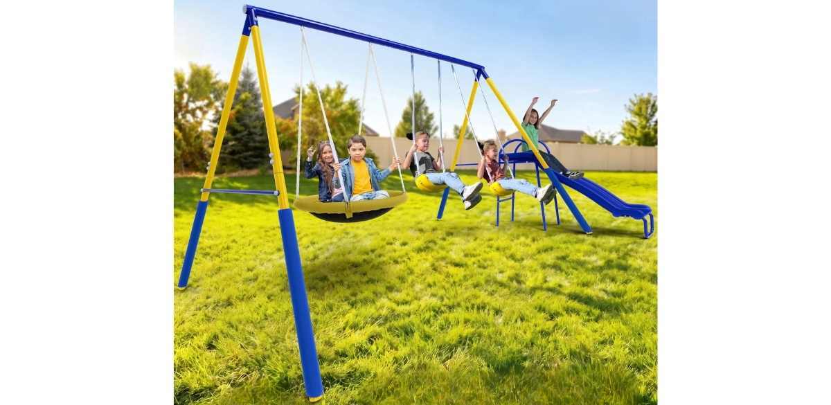 Sportspower Super Saucer Metal Swing Set