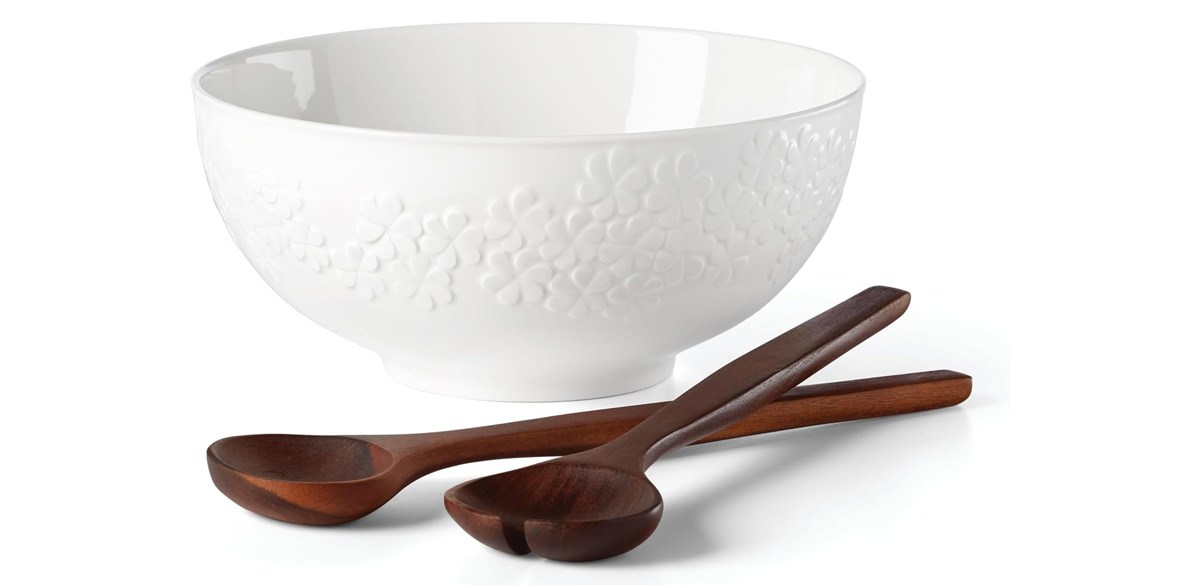 Kate Spade New York Blossom Lane Salad Bowl &amp; Servers