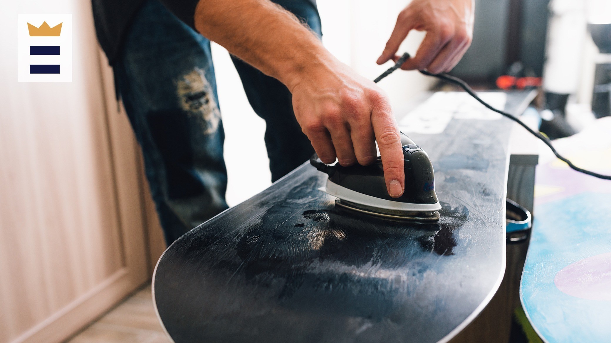 Everything you need to wax a snowboard at home