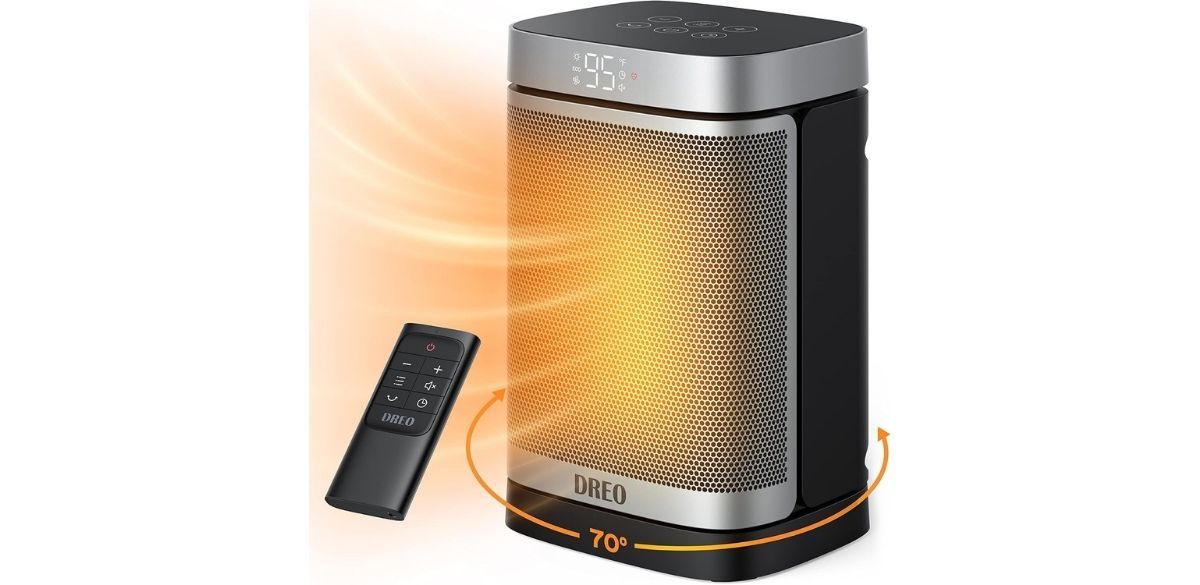 DREO Space Heater, Portable Electric Heaters for Indoor Use with Thermostat