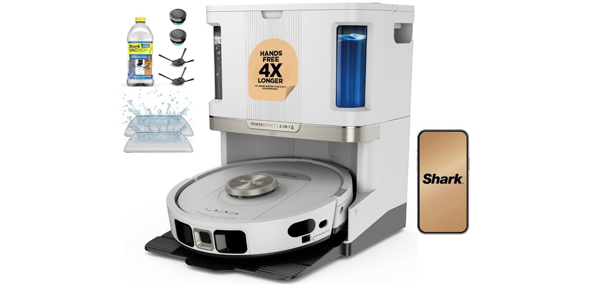 Shark Robot Vacuum &amp; Mop PowerDetect NeverTouch Pro