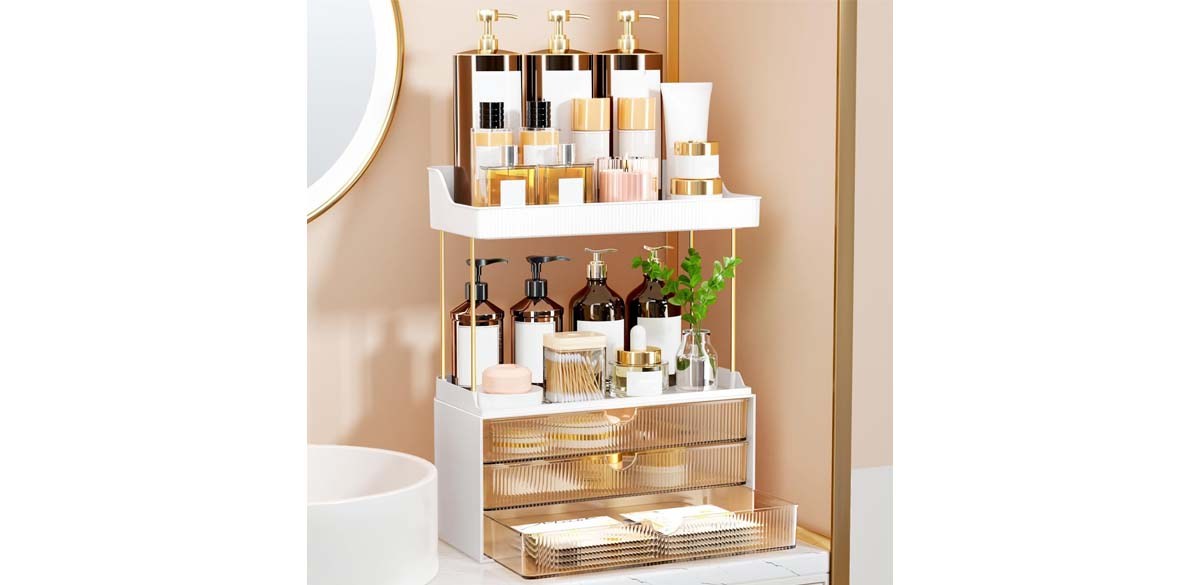 3 Drawers Makeup Organizer