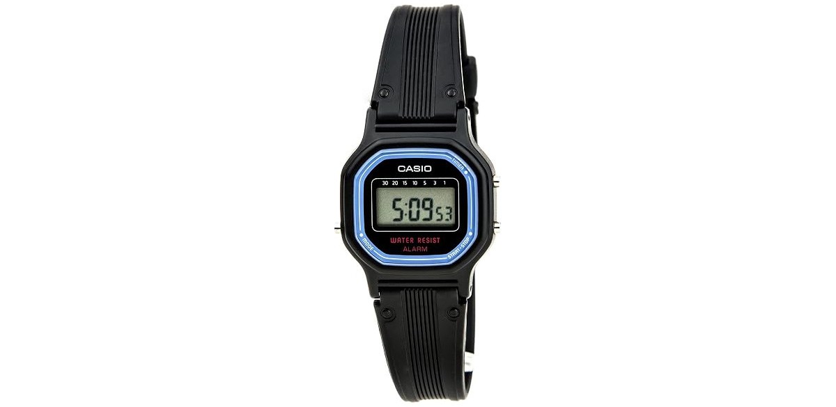 Casio Women's Vintage Sport Black Resin Band Watch