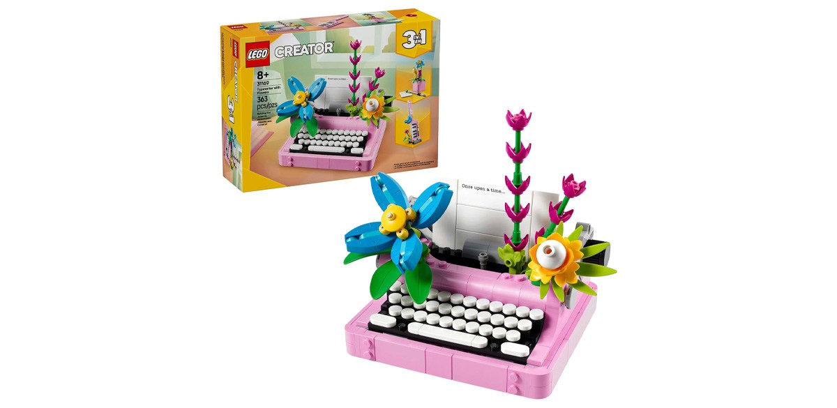 LEGO Creator 3 in 1 Typewriter with Flowers