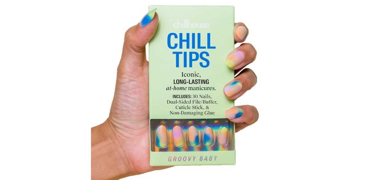 Chillhouse Chill Tips Press on Nails in Groovy Baby