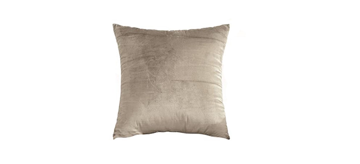 Acanva Solid Velvet Soft Decorative Throw Pillow