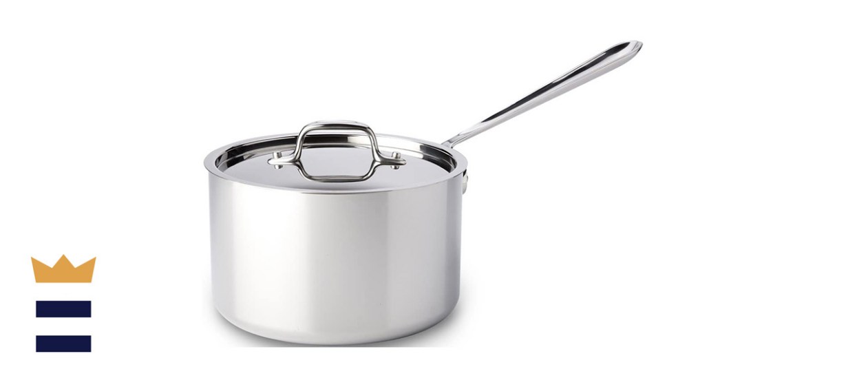 All-Clad D3 3-Quart Stainless Steel Saucepan