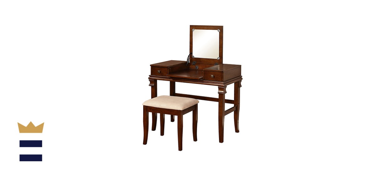 Angela Vanity Set, Walnut