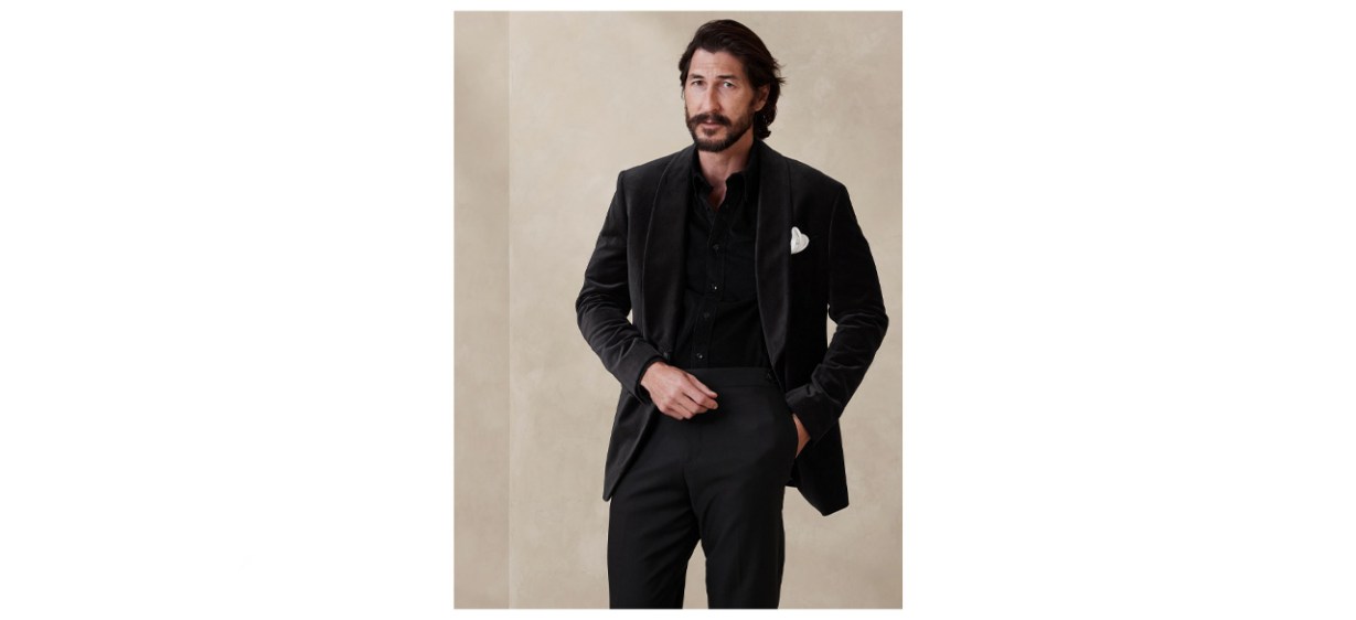 Banana Republic Norte Velvet Tuxedo Jacket