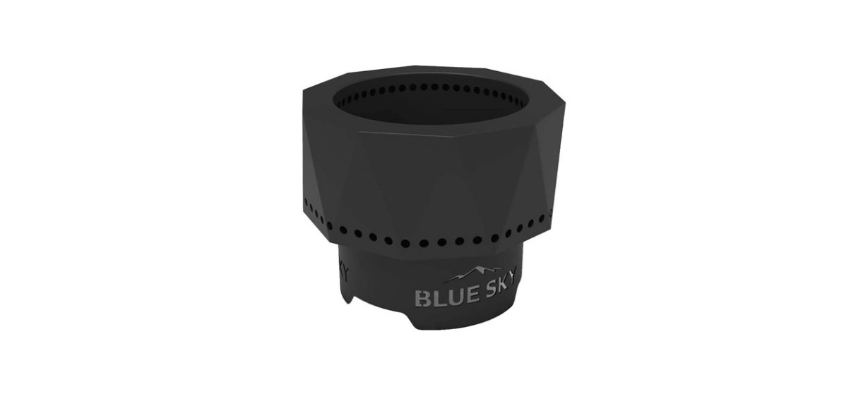 Best Blue Sky Outdoor Living Ridge Steel Smokeless Fire Pit