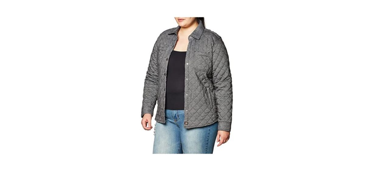 Best Dickies Womens Quilted Flannel Shirt Jacket