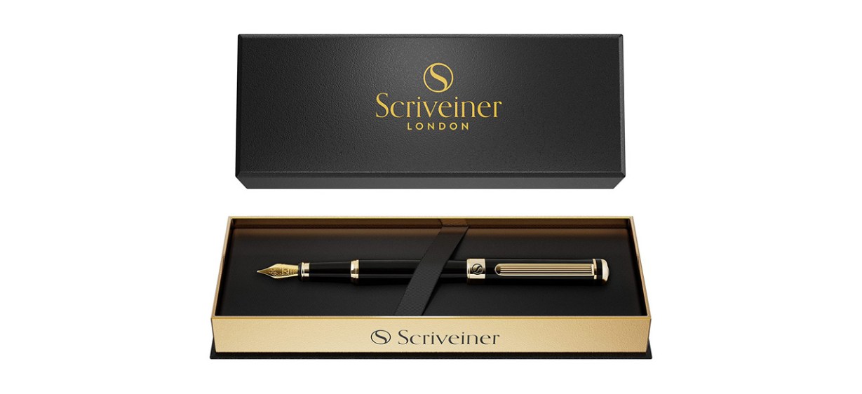 Scriveiner Black Lacquer Luxury Fountain Pen Scriveiner Black Lacquer Luxury Fountain Pen