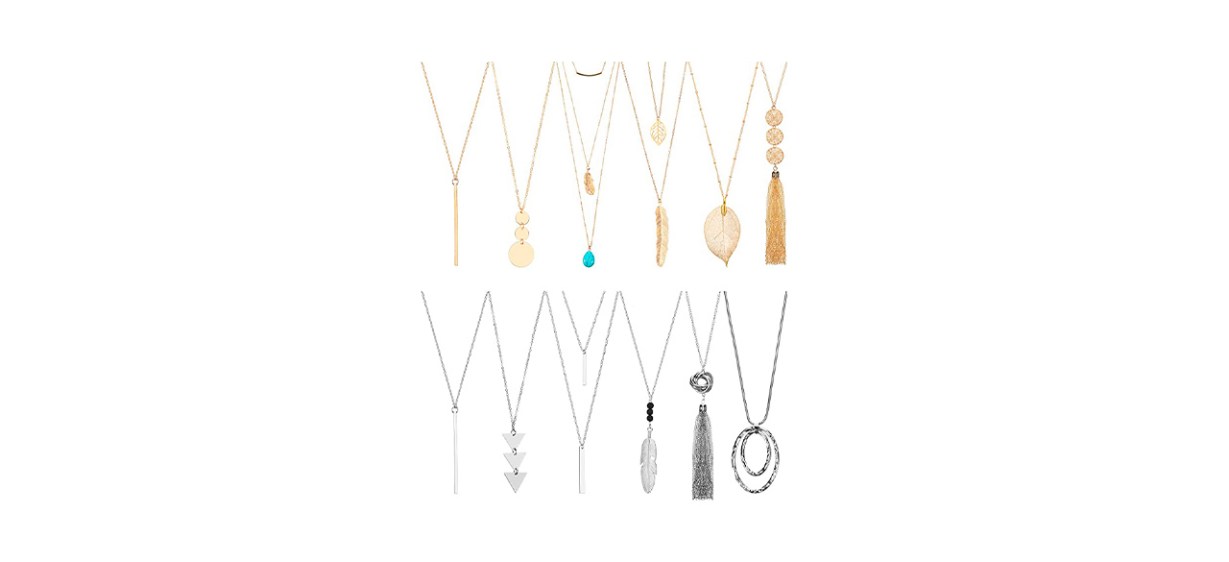 Best Hicarer 12-Piece Pendant Necklaces