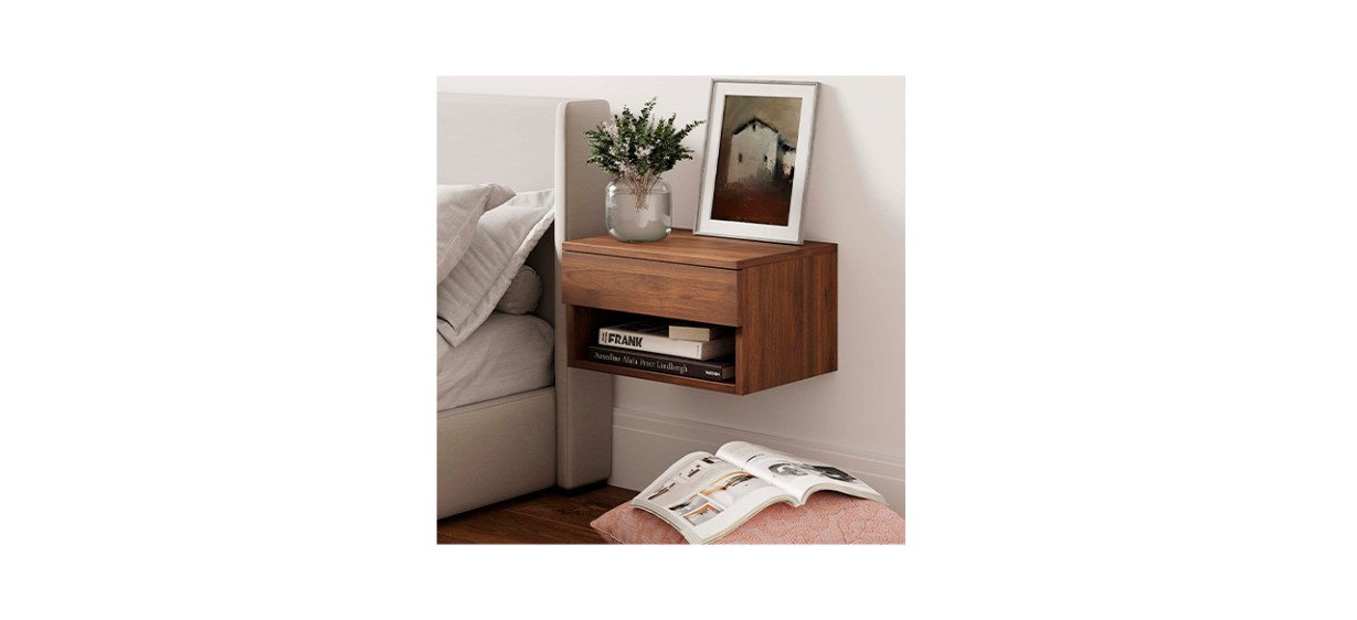 Best Nathan James Jackson Wall-Mounted Floating Nightstand