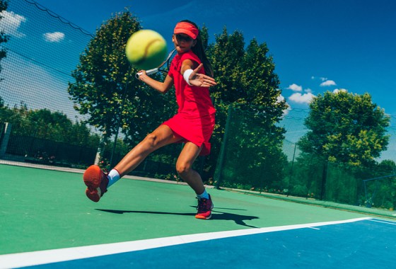 Best red tennis skirt