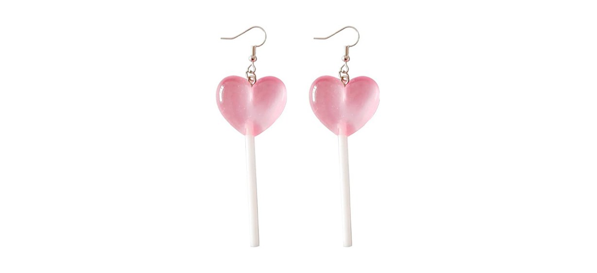 Best Rostivo Heart Lollipop Earrings