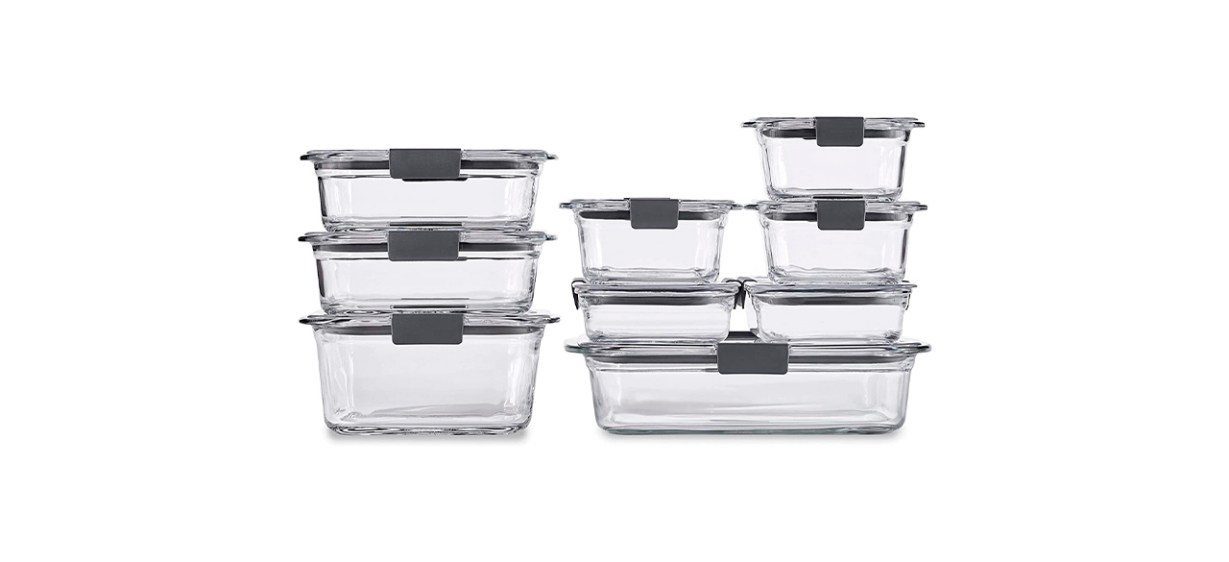Best Rubbermaid Brilliance Glass Storage Set