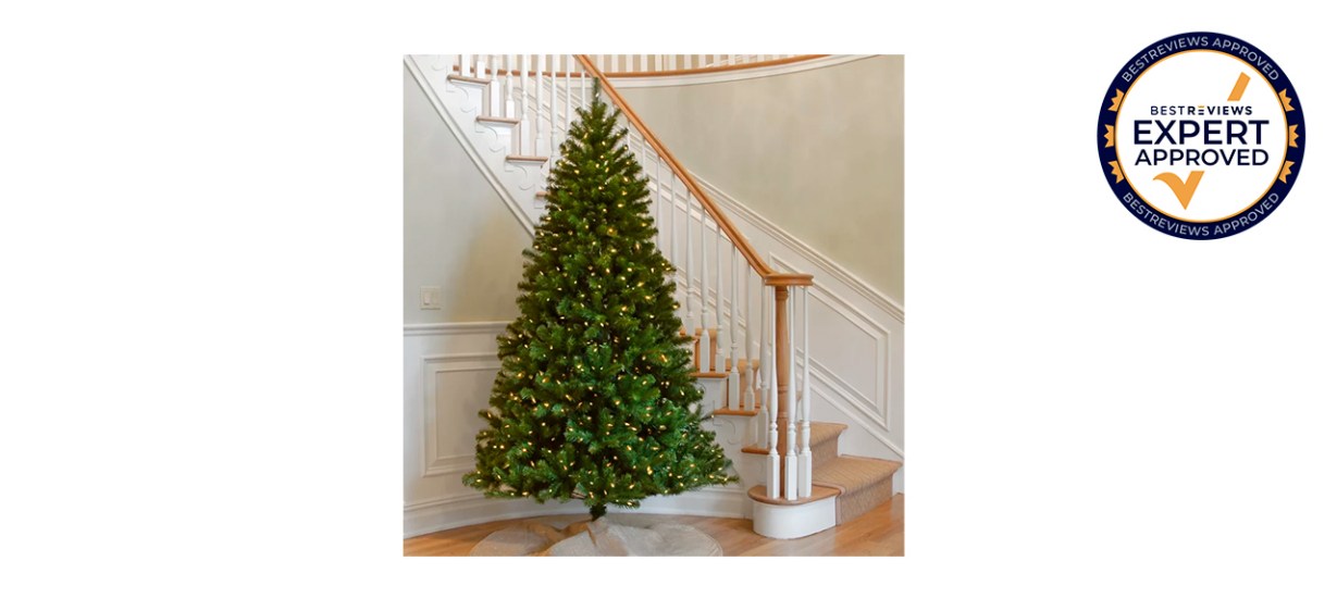 Best The Holiday Aisle 7.5-Foot Lighted Artificial Spruce Christmas Tree2