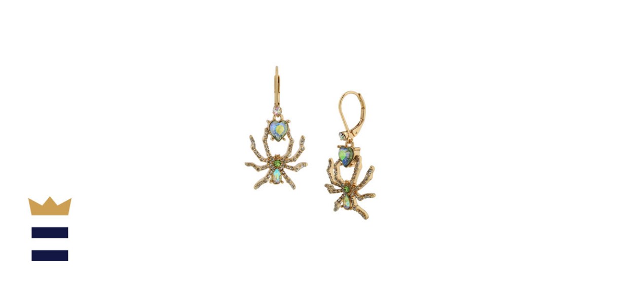 Betsey Johnson Spider Drop Earrings