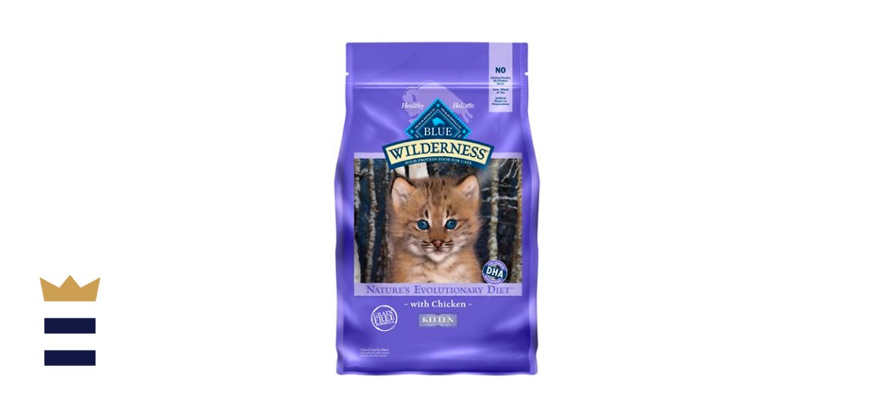 Blue Buffalo Wilderness Kitten Chicken Recipe Grain-Free Dry Cat Food