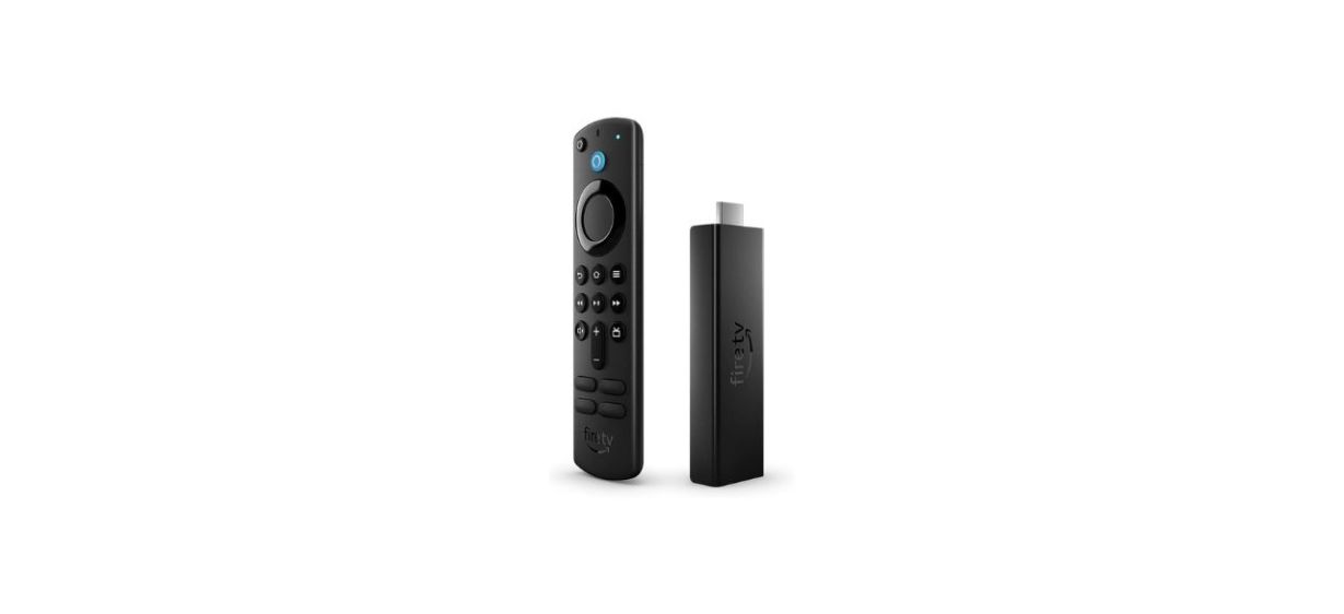 Fire TV Stick 4K Max and a remote with Alexa voice control capability