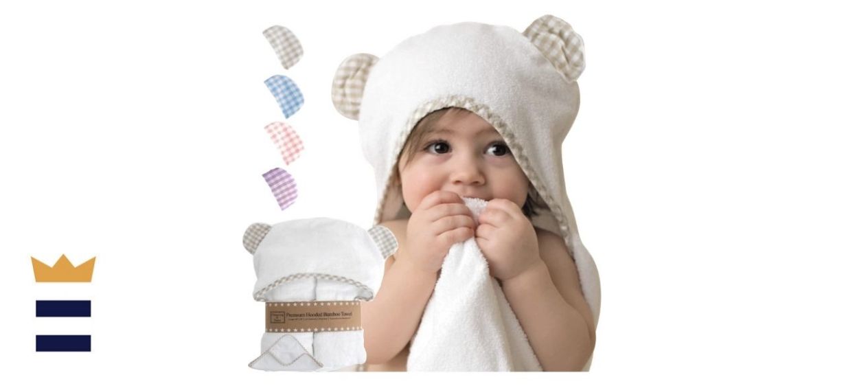 Channing &amp; Yates Hooded Baby Towel Set in Bamboo